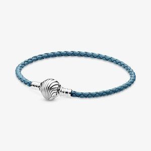 💉Pandora Seashell Braided Leather Bracelet